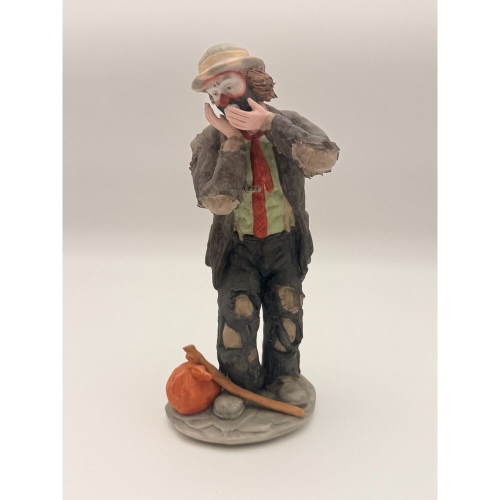 Emmett Kelly Jr Flambro Limited Edition Clown Figurine 11"